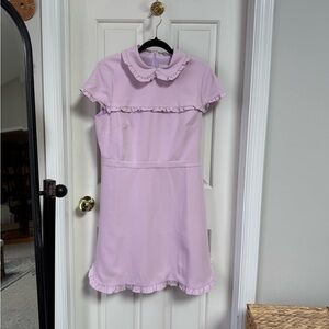 GalMeetsGlam Emma Lavender Ruffle Dress